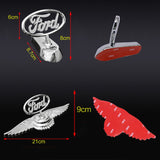 Ford Mustang Shelby Angle Wings Metal Car Front Hood Bonnet Sticker Emblem Badge