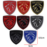 Peugeot Lion Head Logo Metal Car Rear Sticker Decal Auto Body Emblem Badge