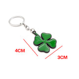 Alfa Romeo Four Leaf Clover Logo Metal Car Key Rings Keychain Pendant