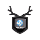 VW ABS Deer Car Rear Sticker Shield Trunk Emblem Badge Decal