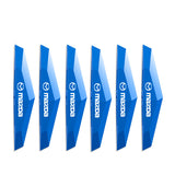 6pcs Mazda TPU Car Door Anti-collision Protective Stickers Bumper Strip Decal
