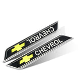 2pcs Chevrolet Logo Car Fender Side Sticker Decal Emblem Badge