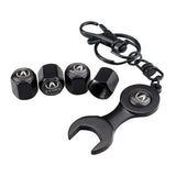 4pcs/set Acura Logo Car Air Valve Stem Cap Auto Tyre Valve Covers with Wrench
