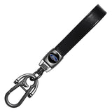 Ford Logo PU Leather Metal Car Keychain Keyring
