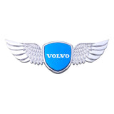 Volvo Logo Metal Wings Car Front Hood Bonnet Center Sticker Emblem