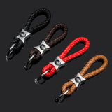 Audi Logo Braided Rope Car Keychain Keyring
