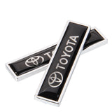 2pcs/set Toyota TRD Logo Metal Car Side Sticker Auto Emblem Badge