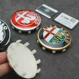 4pcs/set 60mm Alfa Romeo Logo ABS Car Wheel Center Hub Cap
