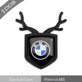BMW Carbon Fiber Car Rear Shield Sticker Auto Body Window Emblem Badge Decal