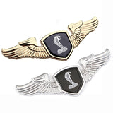 Ford Mustang Shelby Angle Wings Metal Car Front Hood Bonnet Sticker Emblem Badge