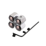 4pcs/set SEAT Anti-Theft Car Air Valve Stem Cap Auto Tyre Valve Covers