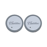 2pcs Cadillac Logo Car Water Coasters 7-color LED Light Cup Mat Holder