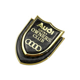 Audi Shield Carbon Fiber Car Rear Sticker Window Emblem Badge Decal