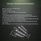 4pcs/set Nissan Carbon Fiber Car Door Anti-Scratch Sticker Door Side Protection Bumper Strips