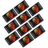 10pcs Porsche Epoxy Car Armrest Button Sticker