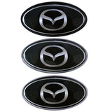 Mazda Elliptical Metal Car Window Sticker Emblem Badge Decal