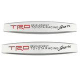 2pcs Toyota TRD Metal Car Fender Side Badge Decal Rear Emblem Sticker