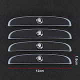 4pcs/set Skoda Car Door Mirror Side Anti Collision Sticker Bumper Strips
