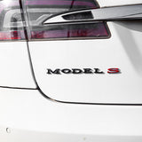 Tesla Model3 Letter Metal Car Rear Sticker Decal Emblem Badge