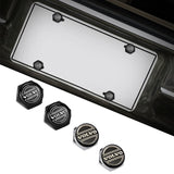 4pcs/set Volvo Logo Stainless Steel Car License Plate Bolts