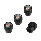 4pcs/set Cadillac Logo Car Air Valve Stem Caps Auto Tyre Valve Covers