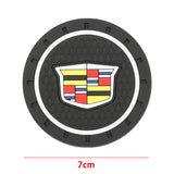 2pcs/set Cadillac PVC Car Water Coaster Cup Mat