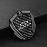 Chevrolet Shield Carbon Fiber Car Side Window Sticker Emblem Badge Decal