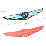 Hyundai Metal Wings Car Front Hood Sticker Emblem Badge Decal