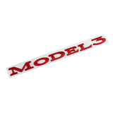 Tesla Model3 Letter Metal Car Rear Sticker Decal Emblem Badge