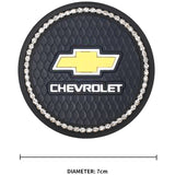 2PCS Chevrolet Diamond Car Water Coaster Cup Mat