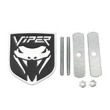 Dodge Viper Logo Metal Car Front Grille Emblem Badge Rear Sticker Decal
