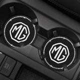 2PCS MG Diamond Car Water Coaster Cup Mat