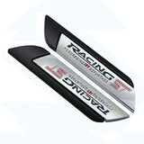 2pcs Ford RS ST Logo Metal Car Side Sticker Emblem Badge Decal Auto Body Decoration
