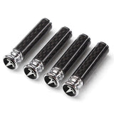 4pcs/set Tesla Logo Carbon Fiber Car Door Bolt Lock Pins Gate Lock Screws