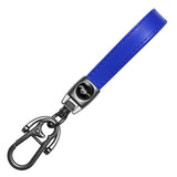 Ford Mustang Logo PU Leather Metal Car Keychain Keyring