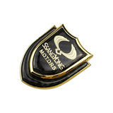 Ssang Yong Shield Carbon Fiber Car Rear Sticker Window Emblem Badge Decal
