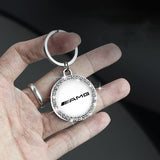 Mercedes Benz AMG Logo Diamond Keychain Metal Keyring