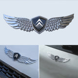 Citroen Metal Wings Car Front Sticker Emblem Badge Decal