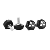 4pcs/set Mitsubishi Ralliart Logo Stainless Steel Car License Plate Bolts