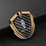Lincoln Shield Carbon Fiber Car Side Window Sticker Emblem Badge Decal