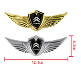 Citroen Logo 3D Metal Wing Car Emblem Sticker Badge Decal
