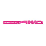 Subaru SYMMETRICAL AWD Logo Metal Letter Car Rear Sticker Decal Emblem Badge