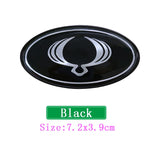 Ssang Yong Elliptical Metal Car Window Sticker Emblem Badge Decal