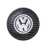 2pcs/set Volkswagen ABT GTI Rline Carbon Fiber Car Water Coaster Non-slip Mat