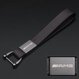 Mercedes Benz AMG PU Leather Car Logo Keychain