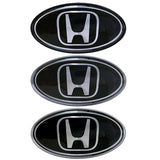 Honda Elliptical Metal Car Window Sticker Emblem Badge Decal