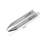 2pcs BMW M Power Logo Metal Car Side Fender Sticker Emblem Badge