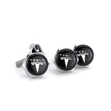 4pcs/set Tesla Logo Stainless Steel Car License Plate Bolts