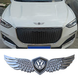 Volkswagen Metal Wings Car Front Sticker Emblem Badge Decal