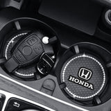 2PCS Honda Diamond Car Water Coaster Cup Mat